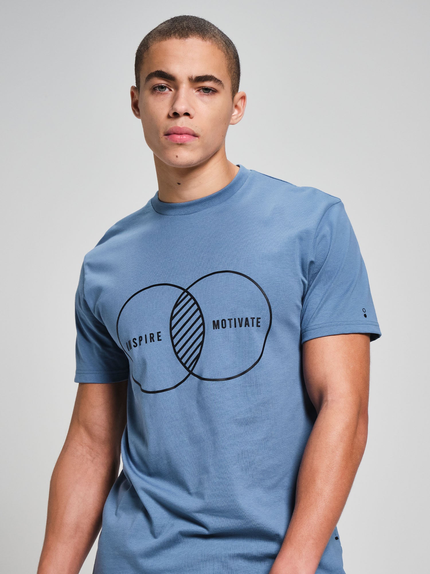 Inspire T-Shirt - Cerulean Blue