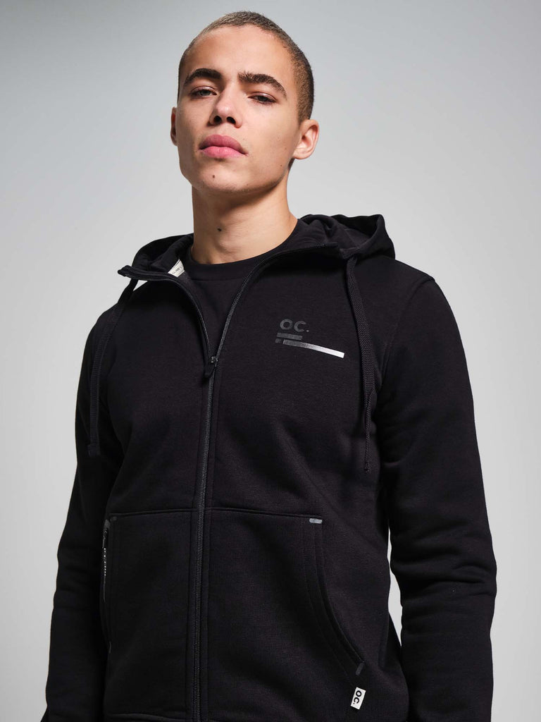 Zip Hoodie - Black