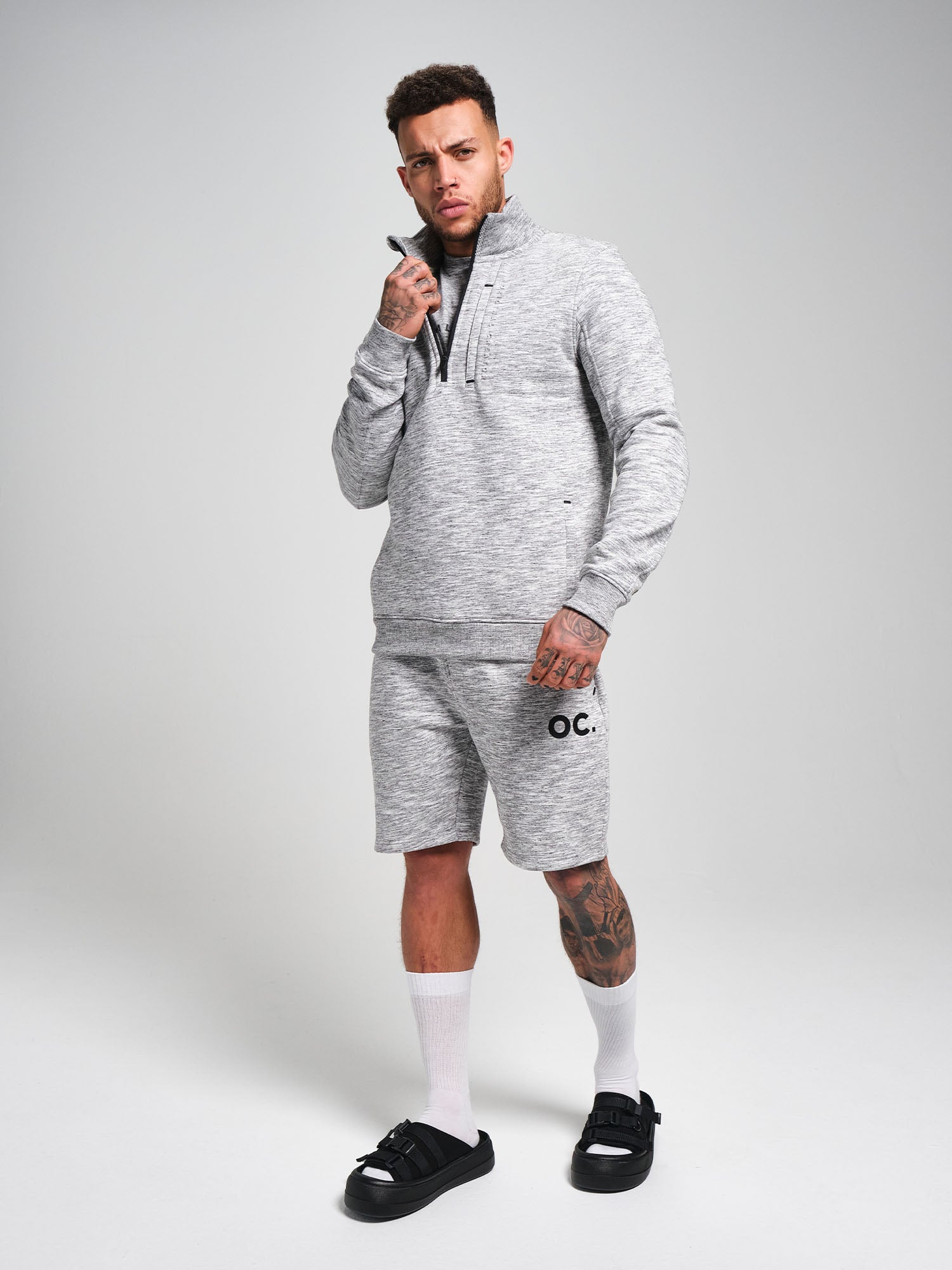 Half Zip - Granite Grey