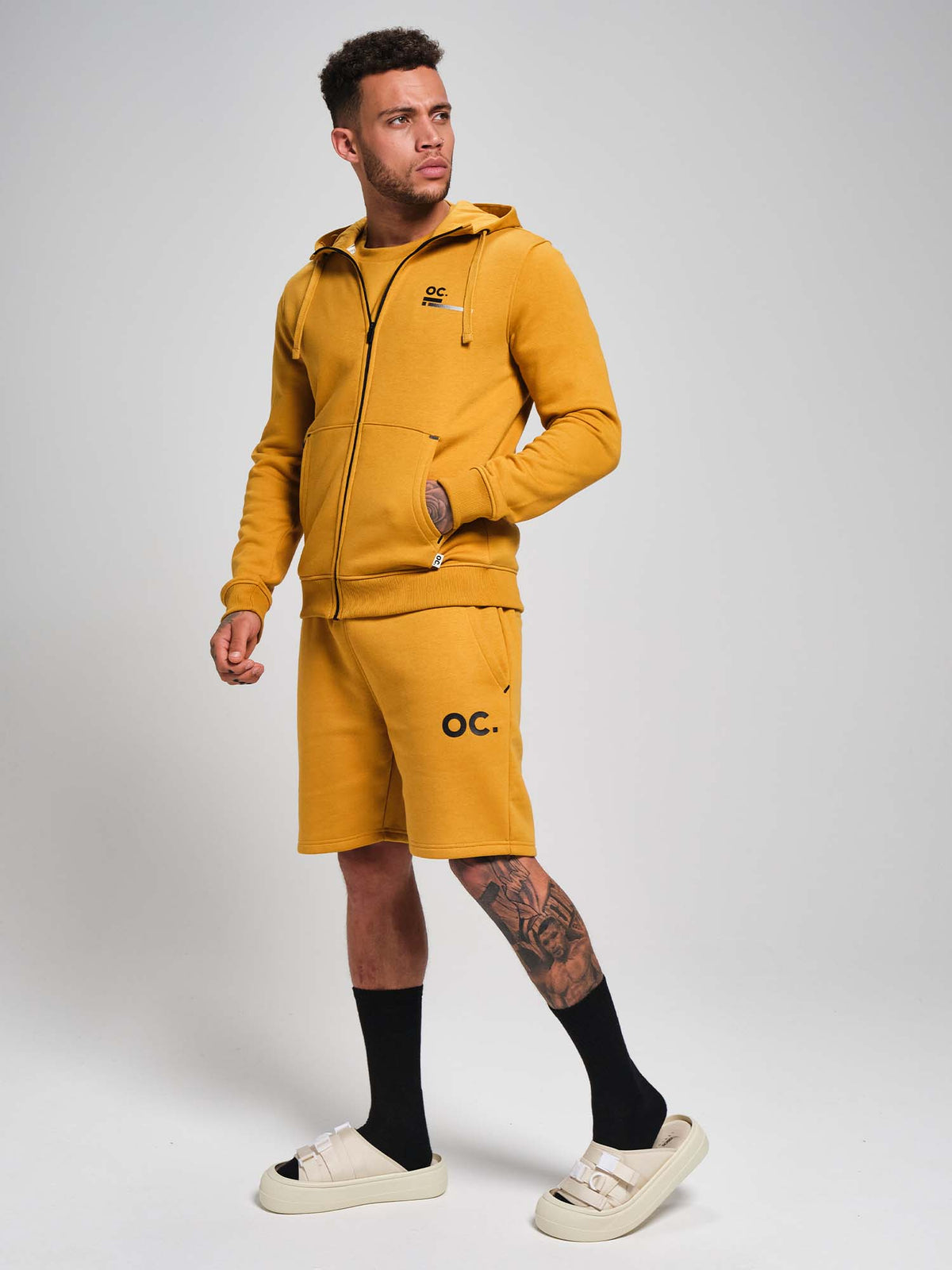 Zip Hoodie - Turmeric Yellow