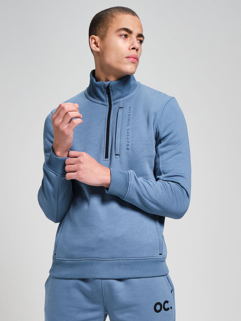 Half Zip - Cerulean Blue