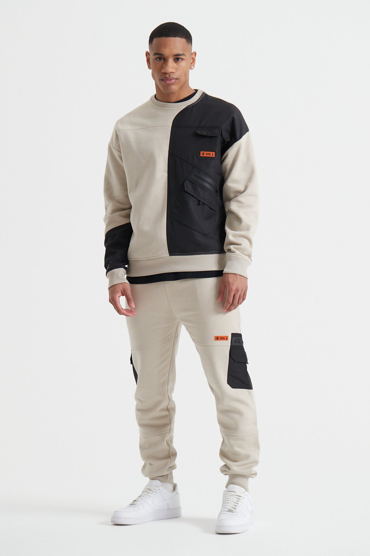 Cargo Sweatshirt - Sand Stone