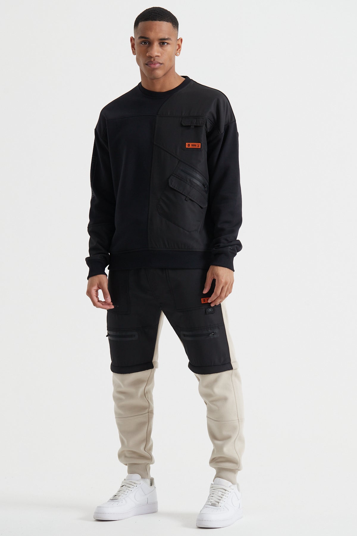 Cargo Sweatshirt - Jet Black