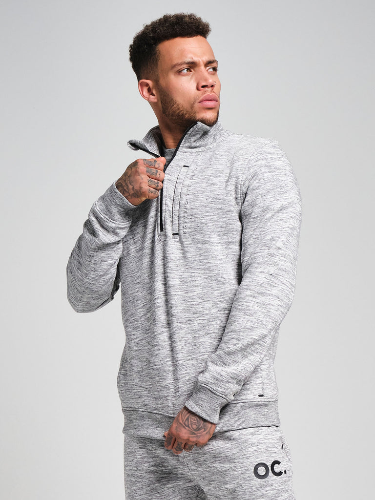 Half Zip - Granite Grey