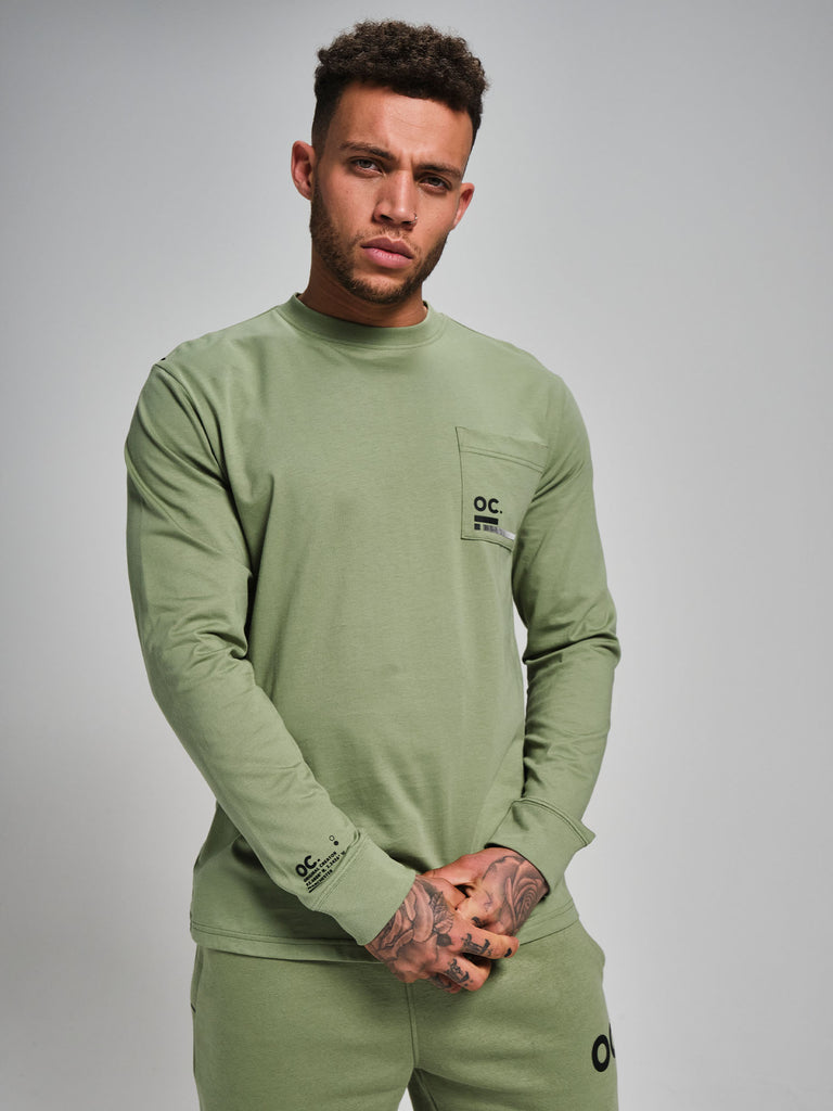 OC. Long Sleeve T-Shirt - Sage Green