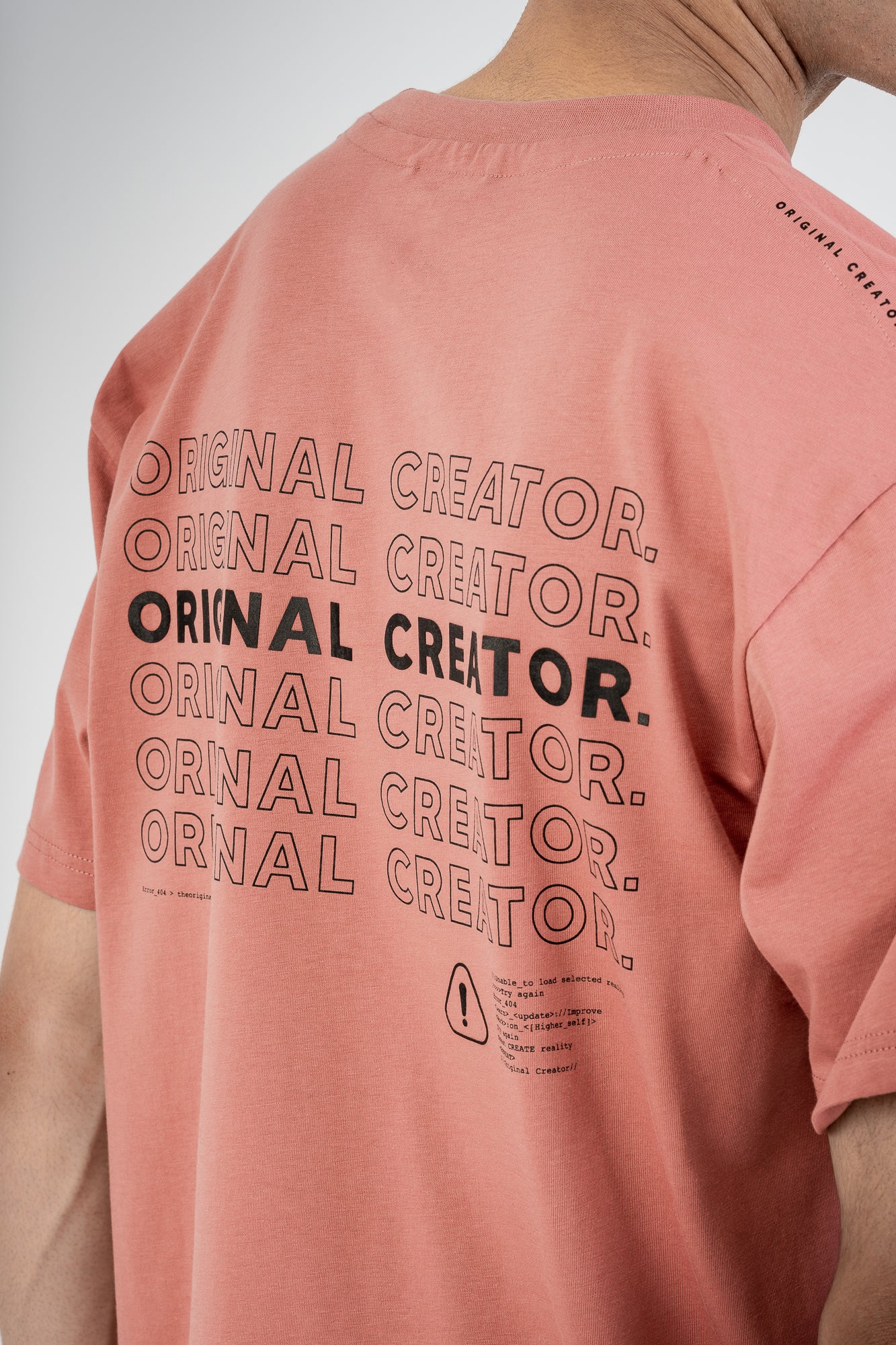 Loading Glitch T-Shirt - Dusky Pink