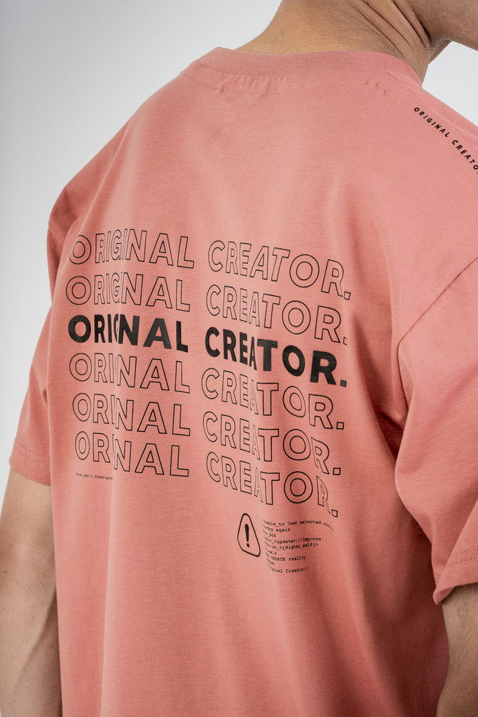 Loading Glitch T-Shirt - Dusky Pink
