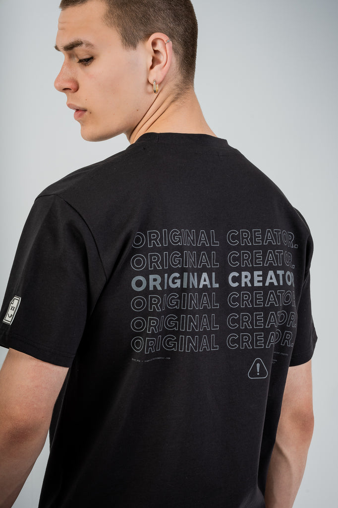 Loading Glitch T-Shirt - Jet Black