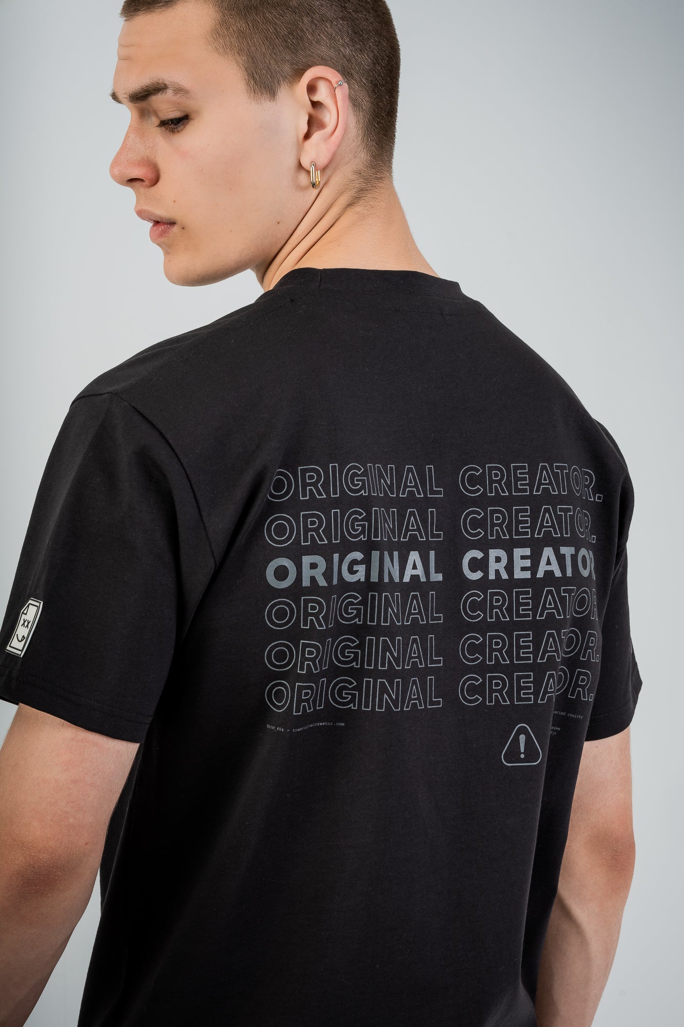 Loading Glitch T-Shirt - Jet Black