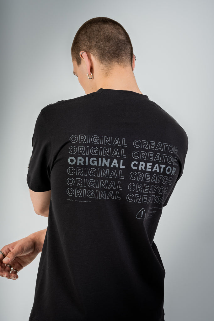 Loading Glitch T-Shirt - Jet Black