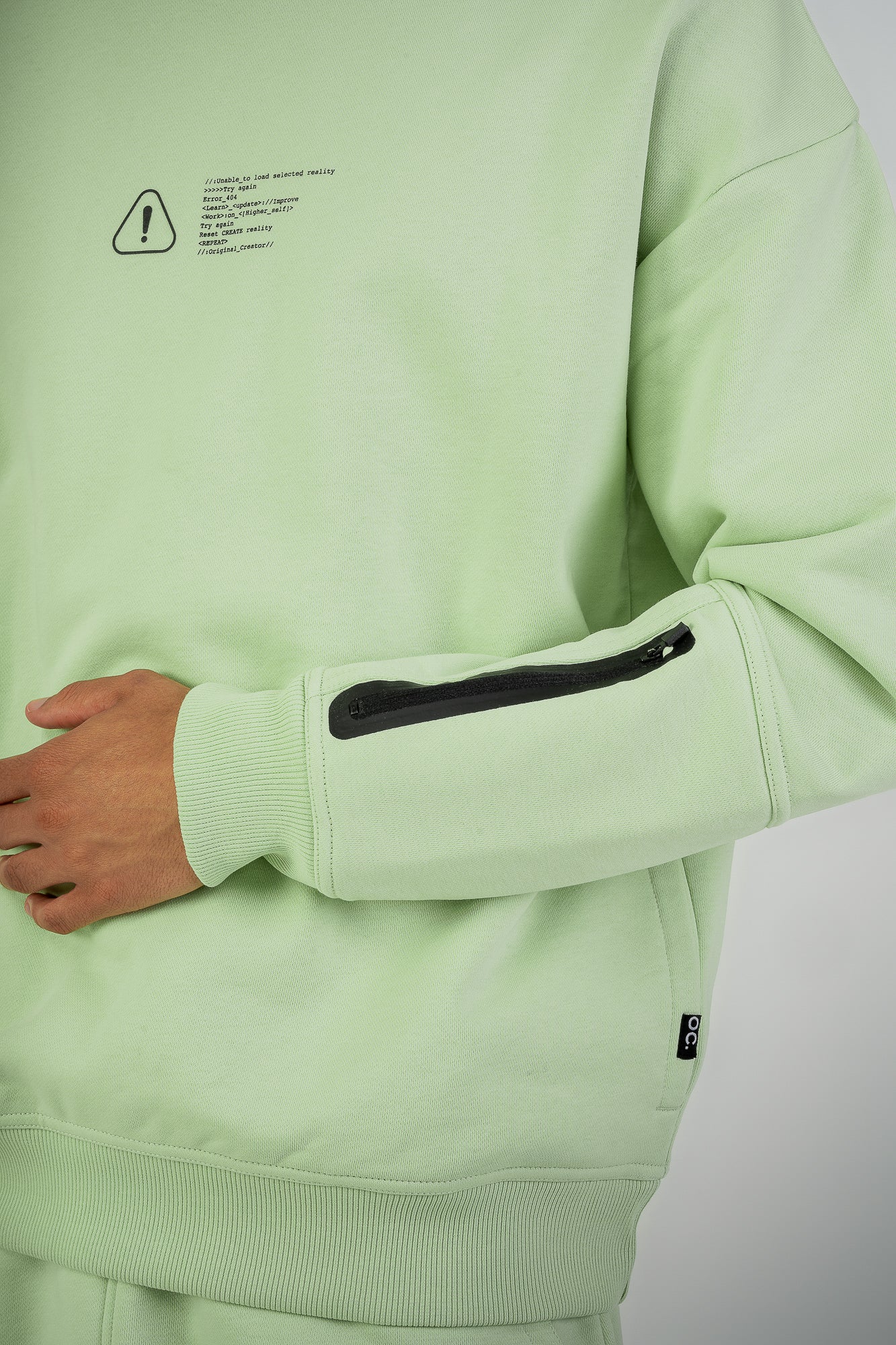 Error_404 Sweatshirt - Peppermint Green