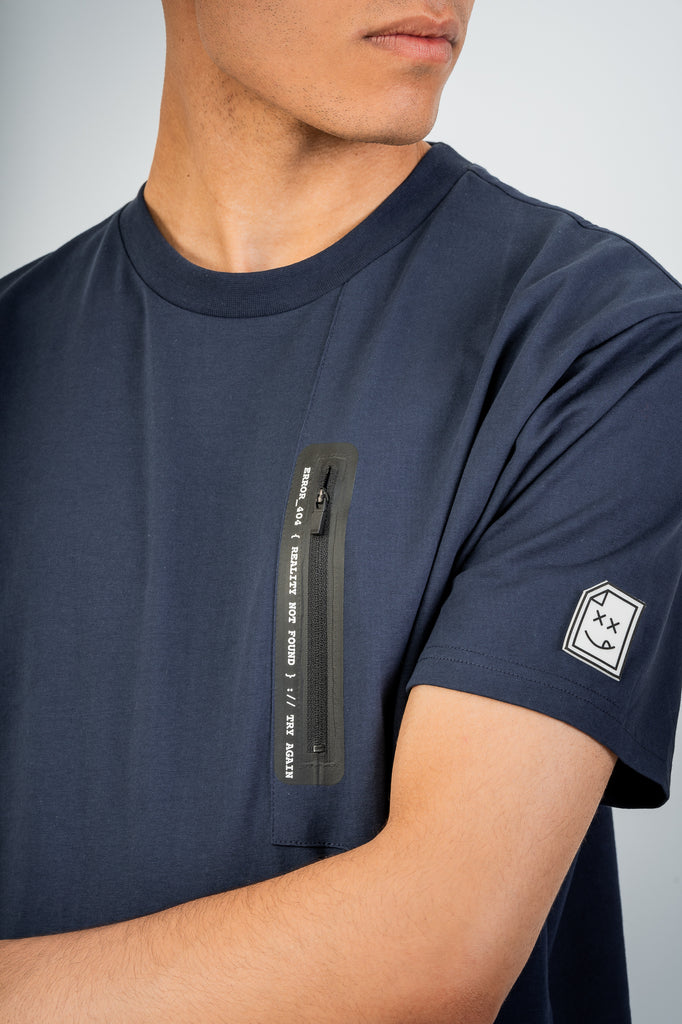 HTML Zip T-Shirt - Midnight Blue