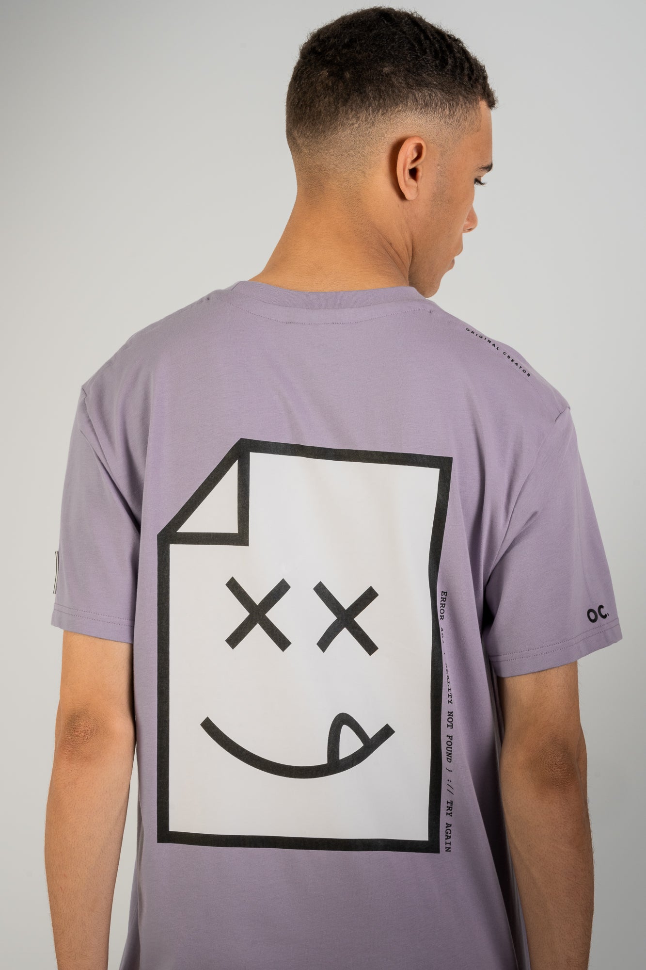 Smiley_404 T-Shirt - Faded Lilac