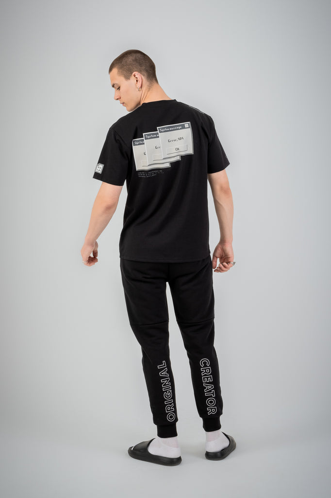Glitch T-Shirt - Jet Black