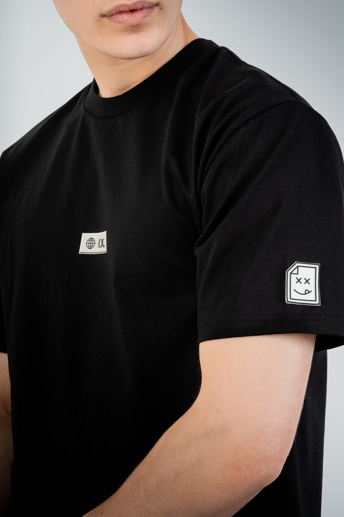 Glitch T-Shirt - Jet Black