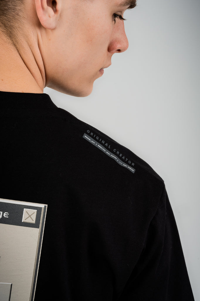 Glitch T-Shirt - Jet Black