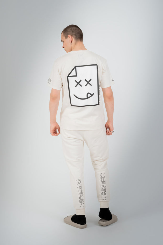 Smiley_404 T-Shirt - Off White