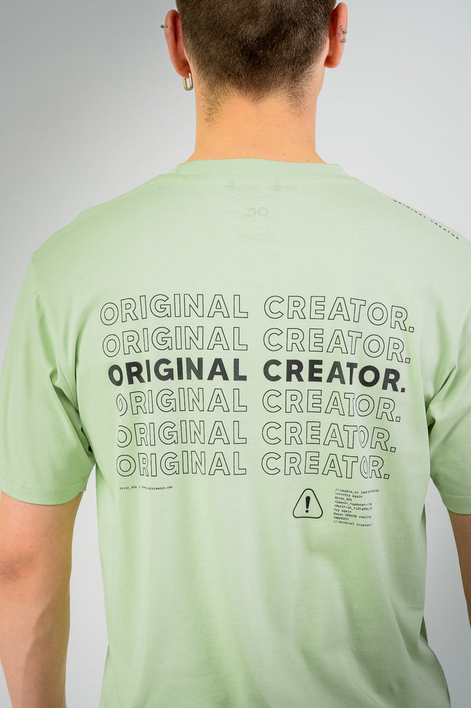 Loading Glitch T-Shirt - Peppermint Green