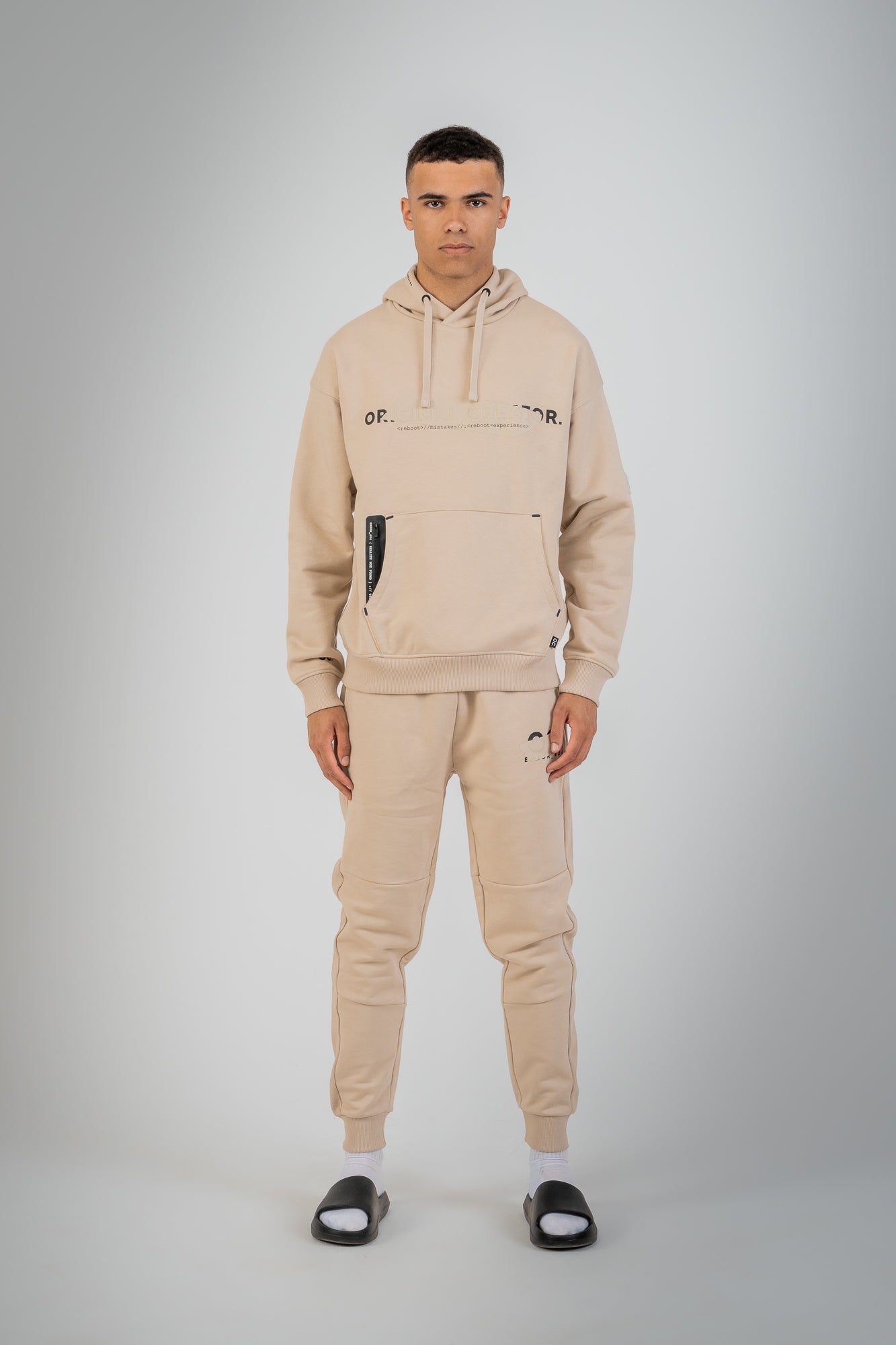 Error_404 Hoodie - Sand Stone