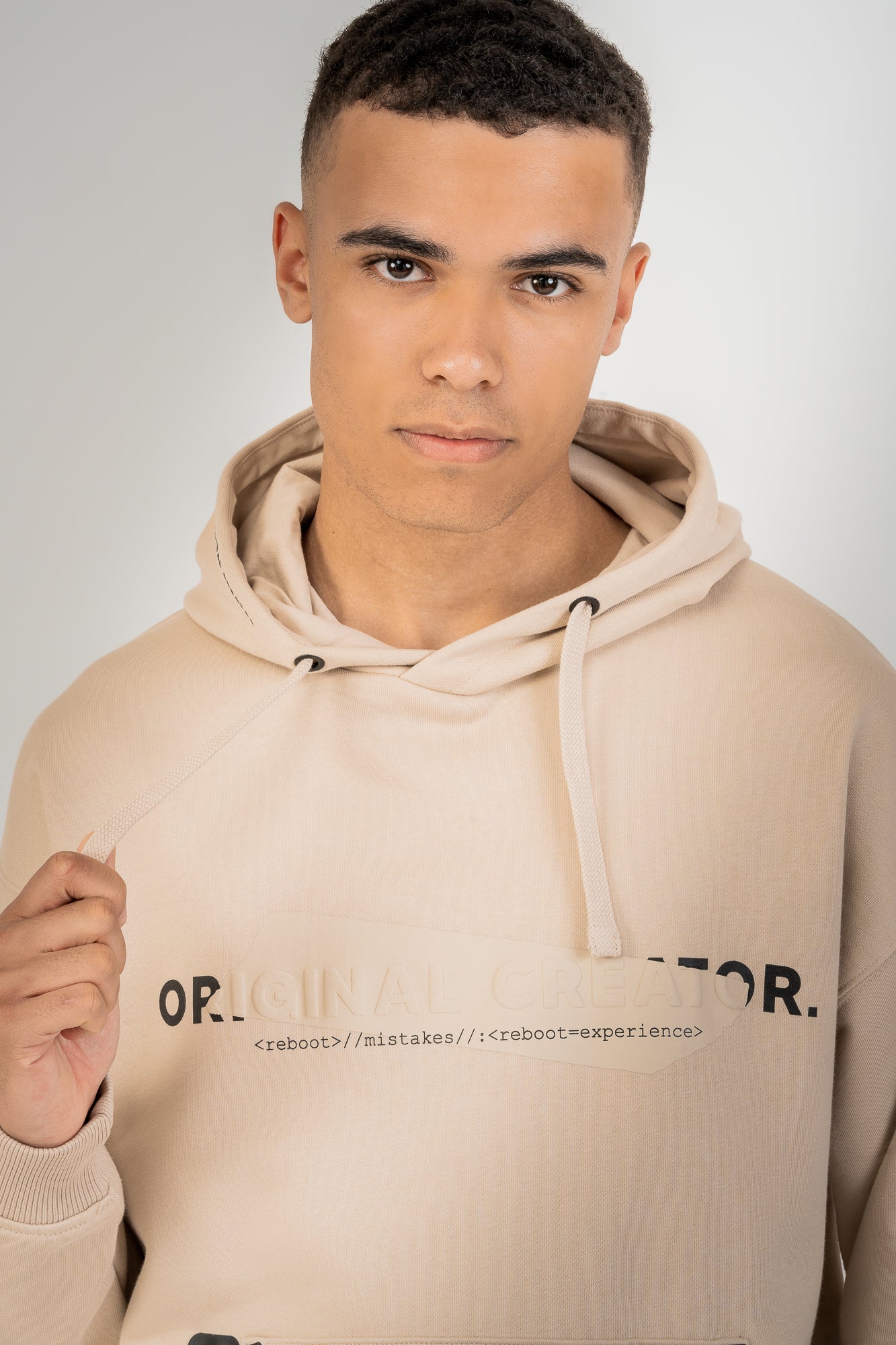 Error_404 Hoodie - Sand Stone