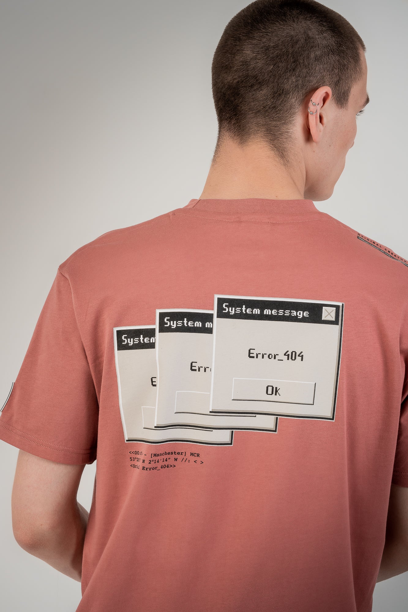 Glitch T-Shirt - Dusky Pink