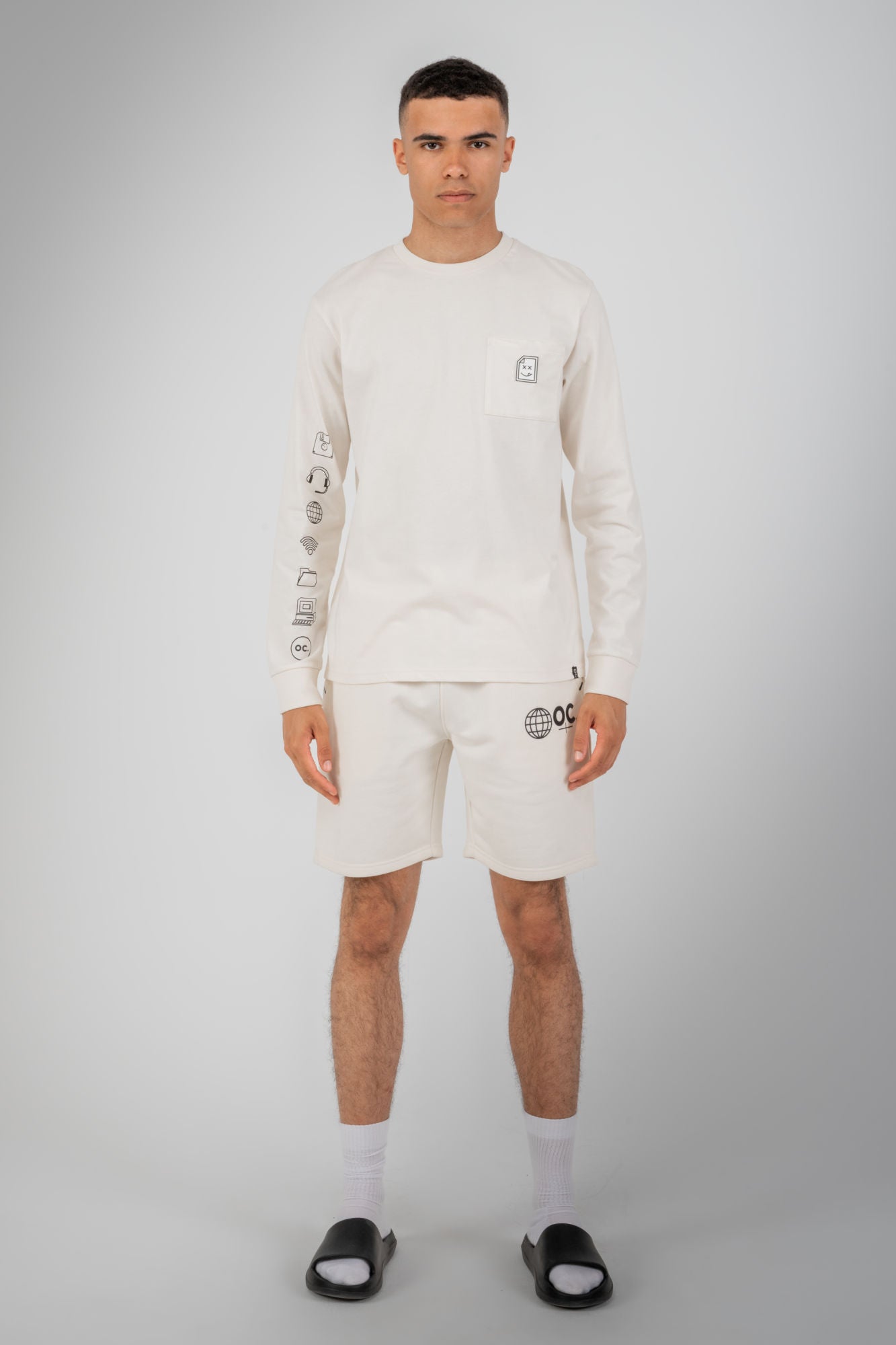 Error_404 Long Sleeve T-Shirt - Off White