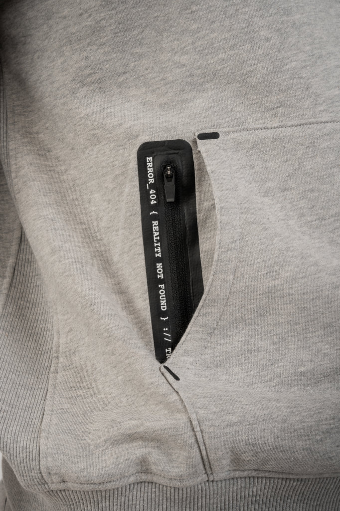 Error_404 Hoodie - Granite Grey