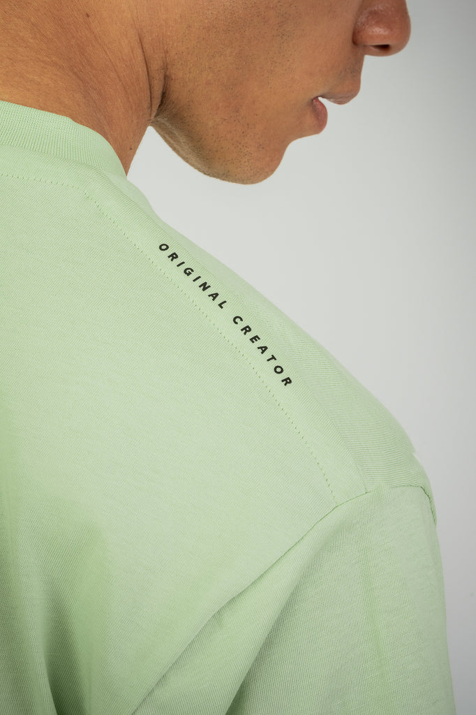 Error Circuit Layered Sleeved T-Shirt - Peppermint Green