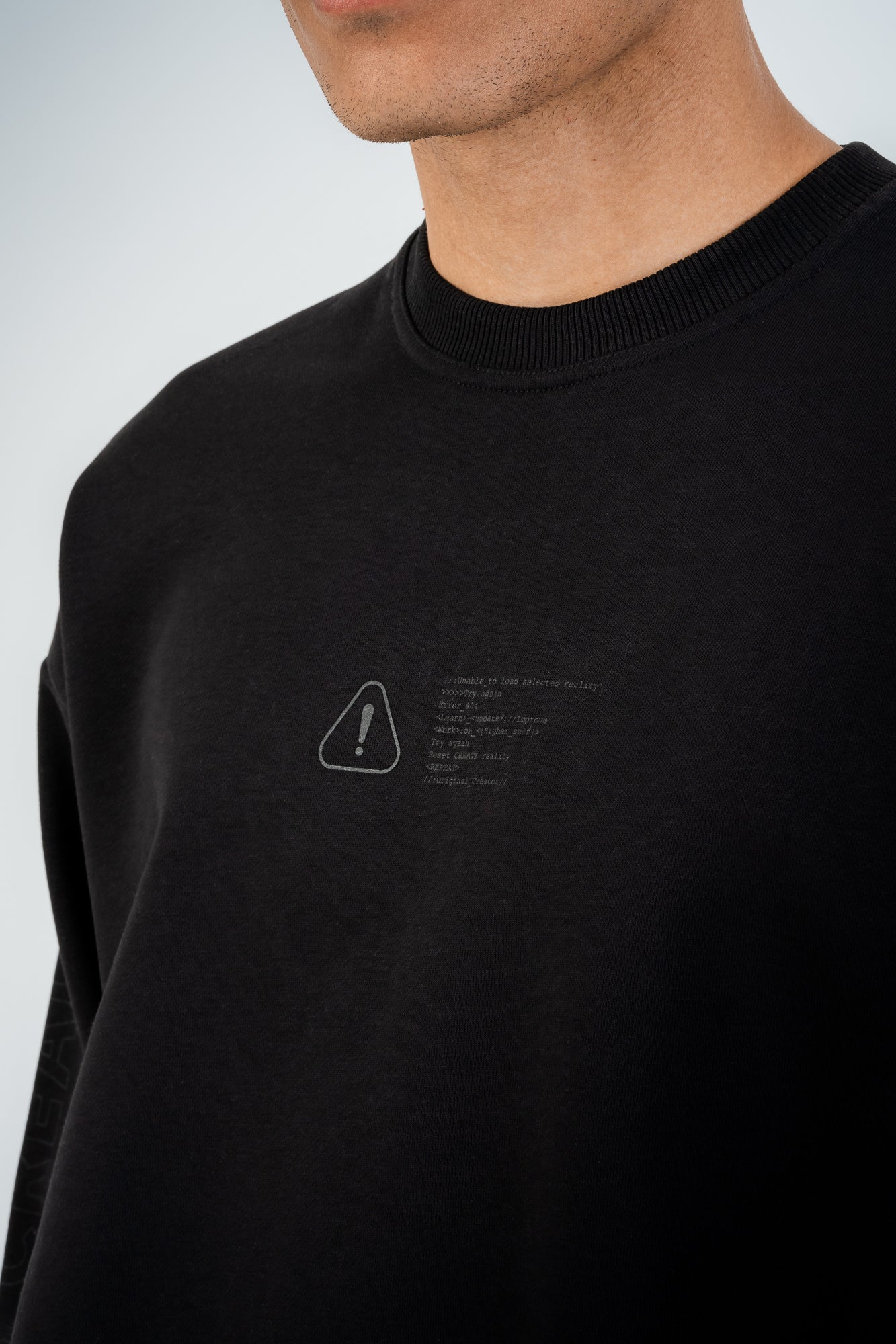 Error_404 Sweatshirt - Jet Black