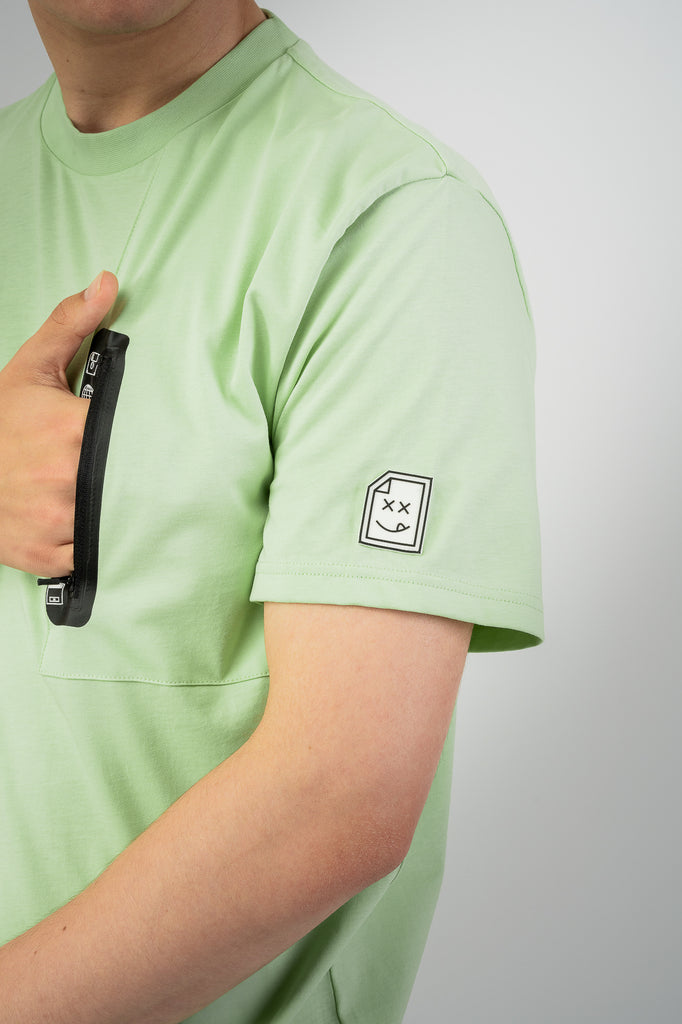 Computer Zip T-Shirt - Peppermint Green