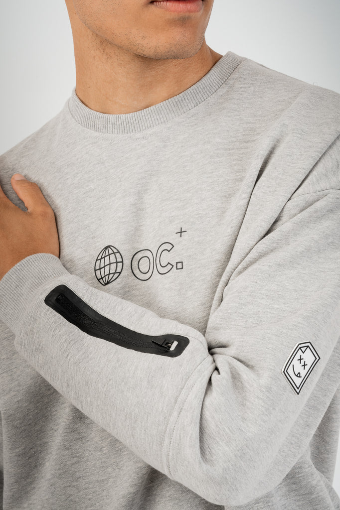 Globe Sweatshirt - Granite Grey