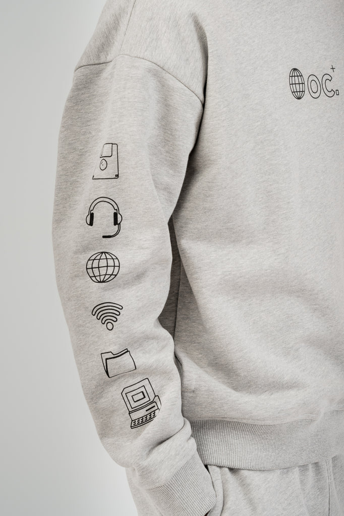 Globe Sweatshirt - Granite Grey