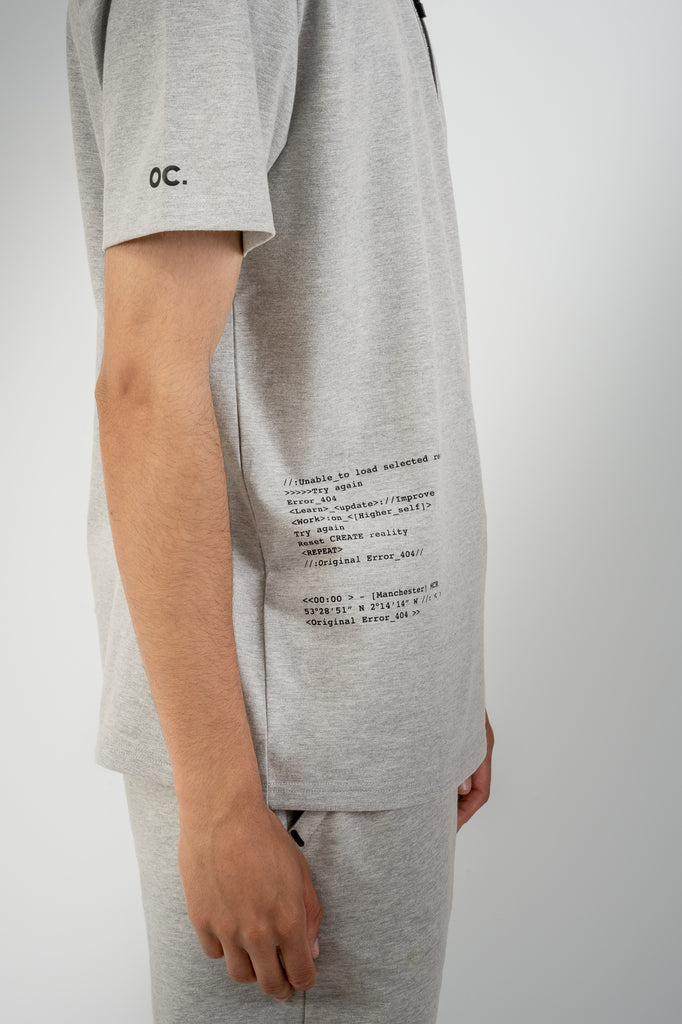 HTML Zip T-Shirt - Granite Grey