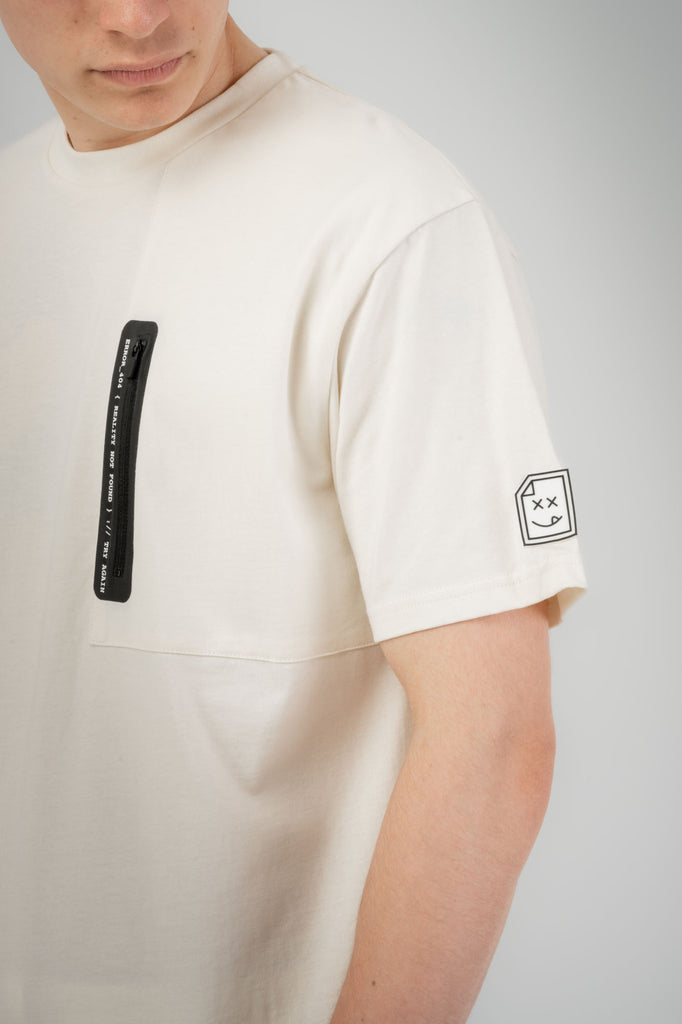 HTML Zip T-Shirt - Off white