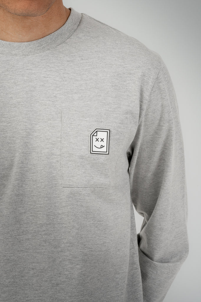 Error_404 Long Sleeve T-Shirt - Granite Grey