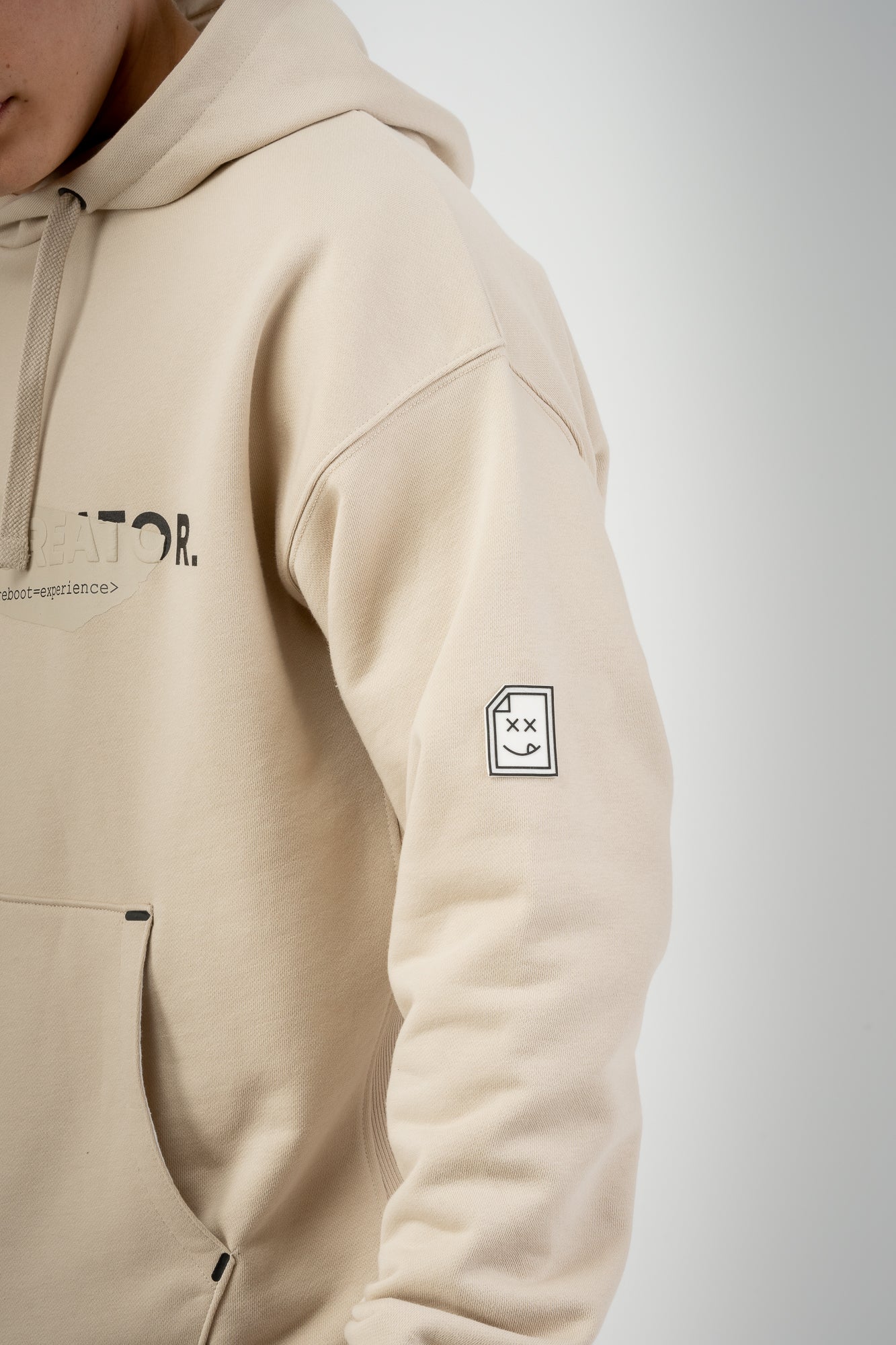 Error_404 Hoodie - Sand Stone