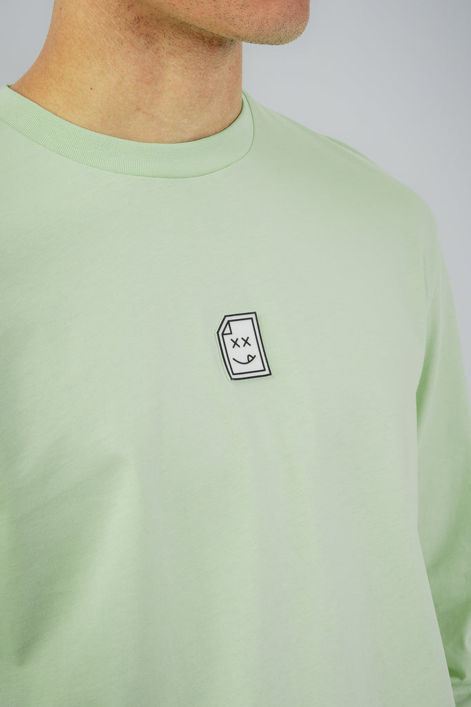 Smiley_404 Long Sleeve T-Shirt - Peppermint Green