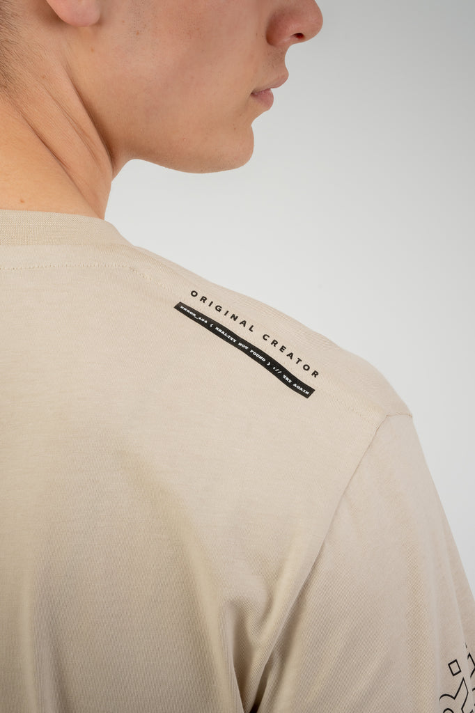Smiley_404 Long Sleeve T-Shirt - Sand Stone