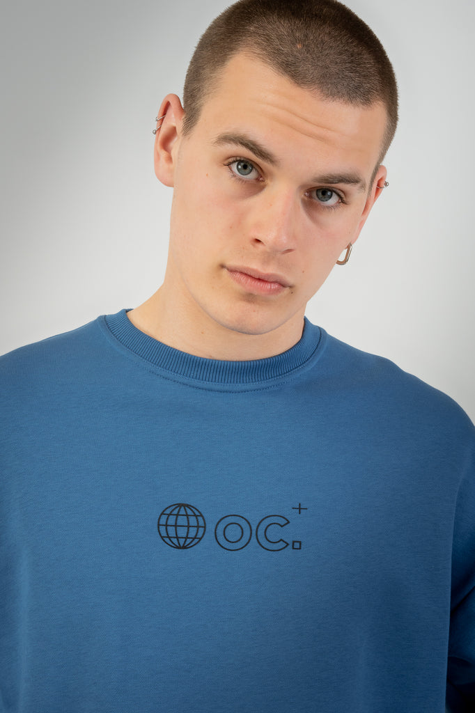 Globe Sweatshirt - Yale Blue