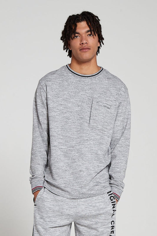 Track 2.0 Zip Pocket Long Sleeve T-Shirt - Granite Grey