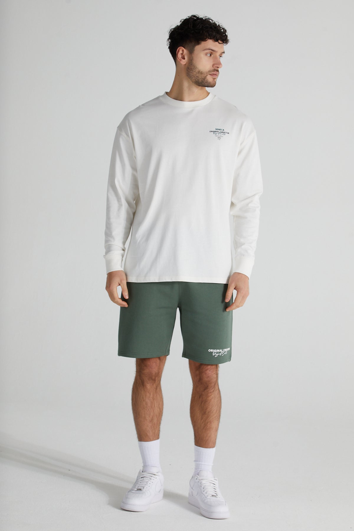 Stoic Long Sleeve T-Shirt- Paper White