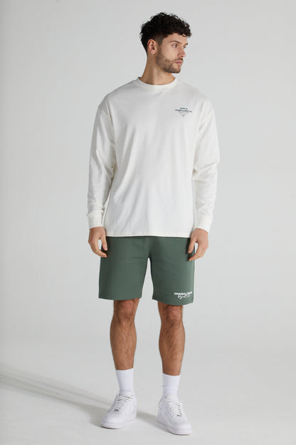 Stoic Long Sleeve T-Shirt- Paper White