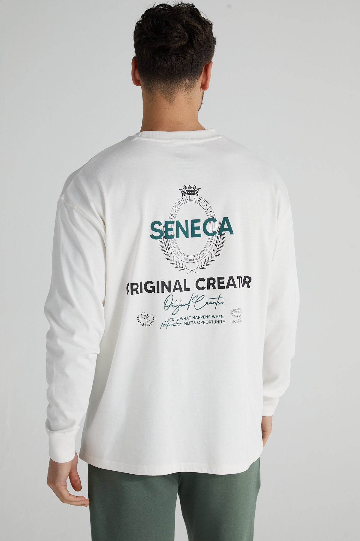 Stoic Long Sleeve T-Shirt- Paper White