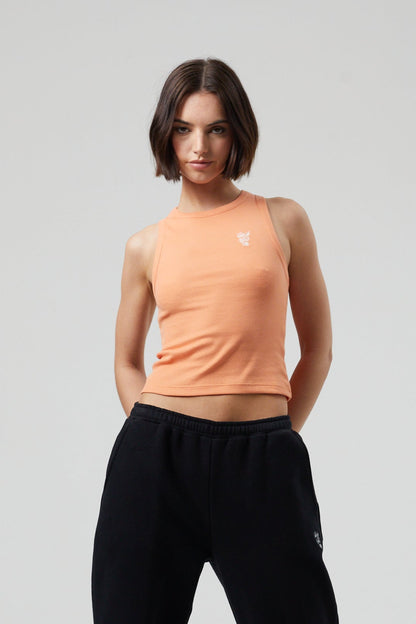 Flower Tank Top - Coral Silk