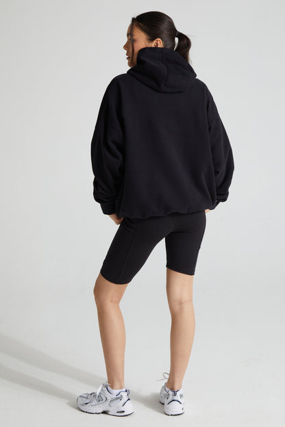 Slouchy Hoodie - Jet Black