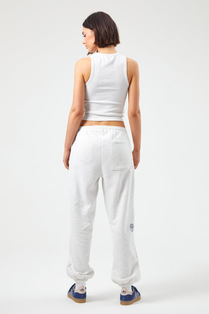 Flower Joggers - White Marl