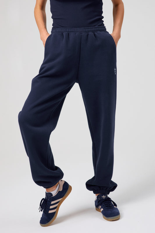 Flower Joggers - Midnight Blue