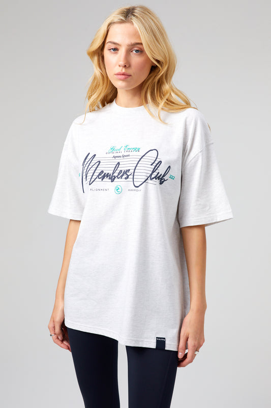 Members Club T-shirt - White Marl