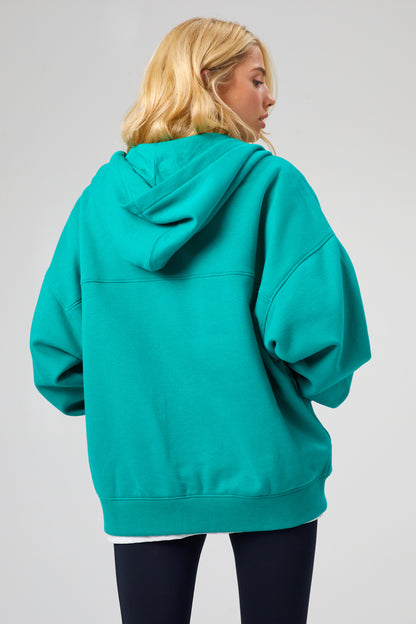 Joy Zip Hoodie - Tennis Green