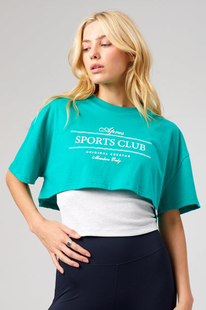 Club Crop T-shirt - Tennis Green
